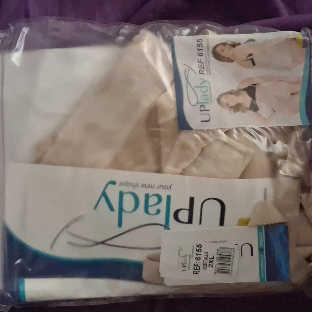 Beige Womens One Piece High End Shaper, Under Bra Line With Straps, Size 2xl,zip